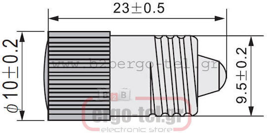 Xindali LED Електрическа крушка 230V 0.25W Зелен 1бр 022-081230200