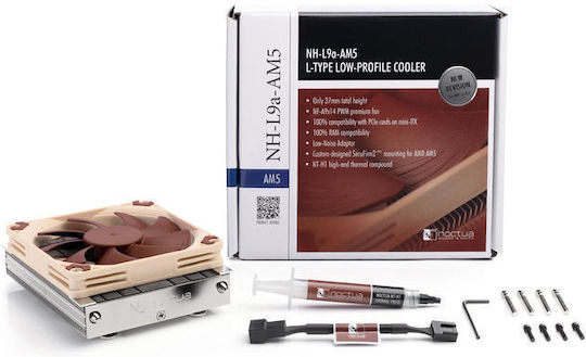 Noctua NH-L9a-AM5 CPU Cooling Fan for AM5 Socket White