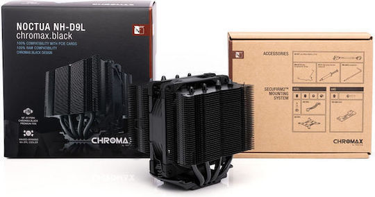 Noctua NH-D9L chromax.black Ψύκτρα Επεξεργαστή για Socket AM4/AM5/1200/115x/1700