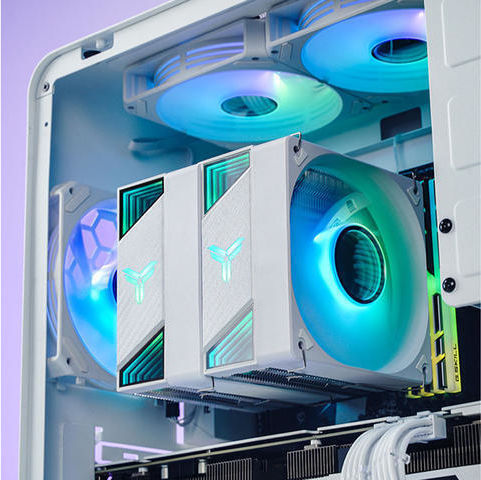 Jonsbo CR-3000 Ψύκτρα Επεξεργαστή Διπλού Ανεμιστήρα για Socket AM4/AM5/1200/115x/1700 με ARGB Φωτισμό Λευκή