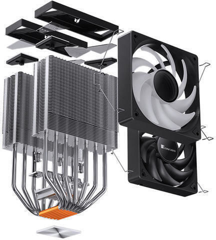 Jonsbo CR-3000 Ψύκτρα Επεξεργαστή Διπλού Ανεμιστήρα για Socket AM4/AM5/115x/1700 με ARGB Φωτισμό