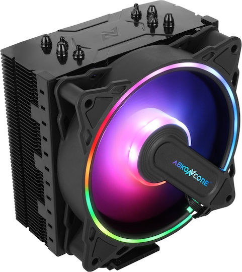 ABKONCORE Coolstorm T403 Hurricane Cooler Procesor pentru Socket /A/M/4/1/2/0/0/1/1/5/x/ cu RGB Iluminare