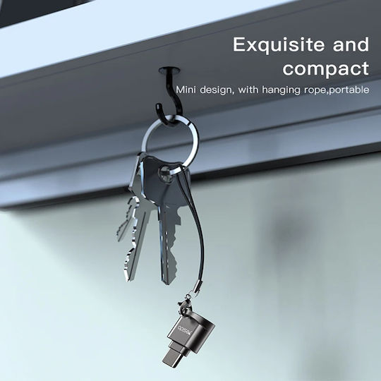 Yesido Gs19 Card Reader Type-C για microSD Γκρι