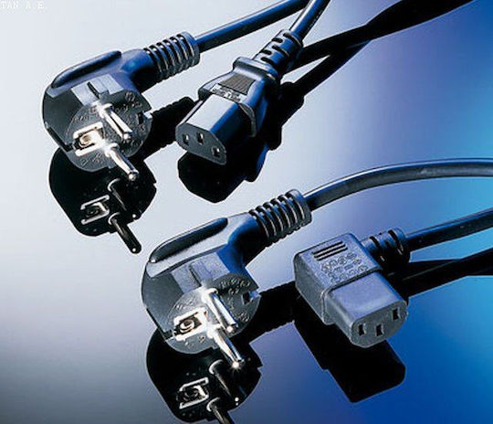 Roline Schuko - IEC C13 Cable 2m Μαύρο 19.08.1018-50