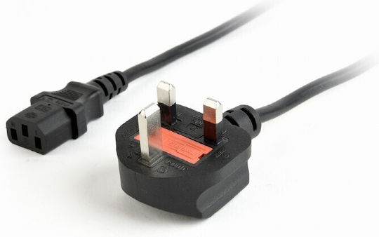 Cablexpert Power Cord 13a 6ft IEC C5 - Cable 1.8m Μαύρο PC-187-ML12