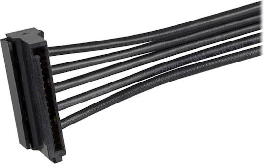 StarTech 15-Pin Sata - 15-Pin Sata Cable 0.4m Μαύρο PYO4SATA