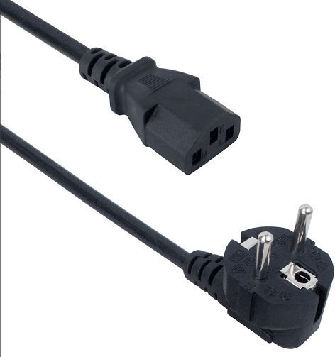 Schuko - IEC C13 Cable 3m Μαύρο 18318