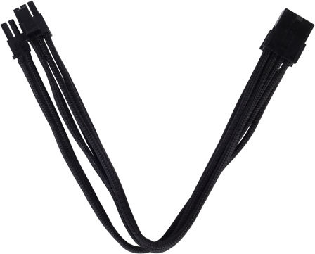 Silverstone 8-Pin PCIe - 6+2 Pin PCIe Cable 0.25m Μαύρο SST-PP07-PCIB