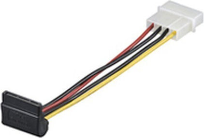 Goobay 15-Pin Sata - 4-Pin Molex Cable 0.13m Μαύρο 93030