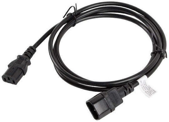 Lanberg IEC C13 - IEC C14 Cable 1.8m Black (CA-C13E-11CC-0018-BK)