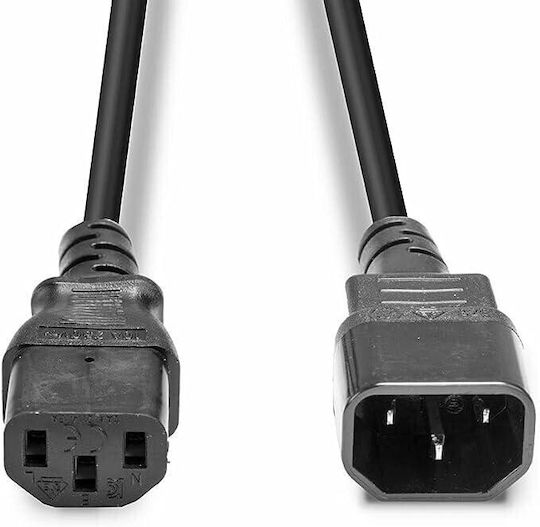 Lindy IEC C14 - IEC C13 Кабел 3м Черен (30332)