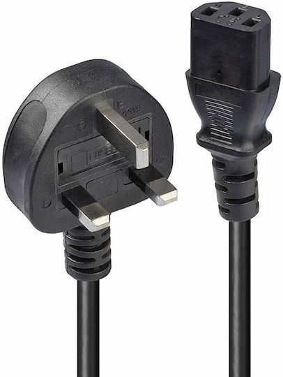Lindy Schuko - IEC C13 Cable 3m Μαύρο 30434