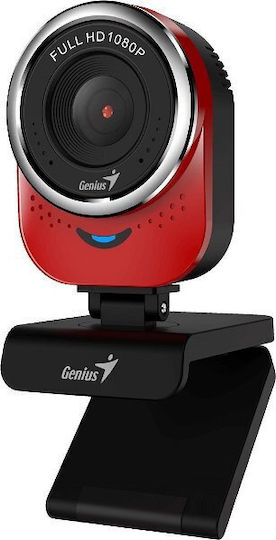 Genius Qcam 6000 Web Camera Full HD 1080p Κόκκινη 32200002408