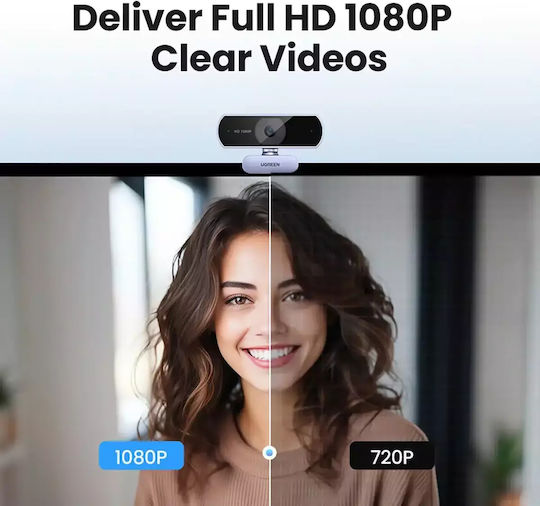 Ugreen CM678 Full HD 1080p Web Camera Silver