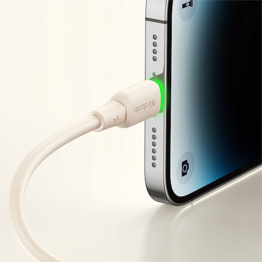 Mcdodo LED USB-C zu Lightning Kabel 36W Beige 1.2m (CA-4760)