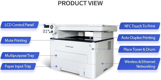 Pantum M6700DW Black and White All In One Laser Printer