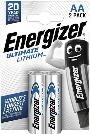 Energizer Ultimate Литиеви Батерии AA 1.5V Мияс Хрене (High Performance) 2бр