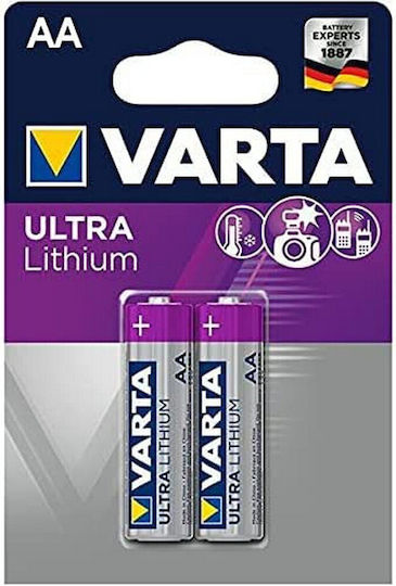 Varta Ultra Μπαταρίες Λιθίου AA 1.5V Μιας Χρήσης (High Performance) 2τμχ
