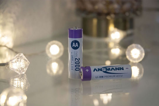 Ansmann Baterii Reîncărcabile AA Li-ion 1800mAh 1.5V 4 Bucăți