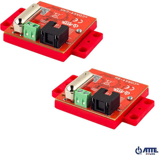 Atte Xcoax4-set PoE Ethernet Over Coax Extender 100Mbps 1000m Вход: Пасивен PoE или 802.3at/af