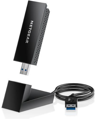 NetGear AXE3000 Αντάπτορας Δικτύου USB με Ασύρματη Σύνδεση Wi-Fi 1200Mbps και Αποσπώμενη Κεραία