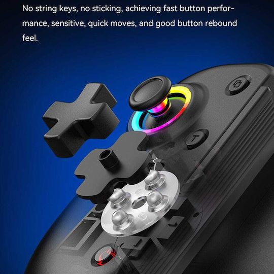 Techsuit BSP-D8 Pro Kabellos Gamepad für Android Schwarz