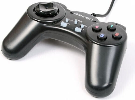 Omega Tornado PC Wired Gamepad for PC Black