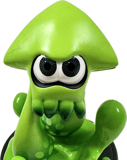 Nintendo Amiibo Splatoon Green Squid Character Figure για WiiU