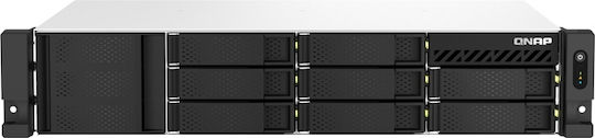 QNap TS-864EU-8G NAS Gestell mit 8 Steckplätzen für M.2/SSD und 2 Ethernet-Anschlüsse