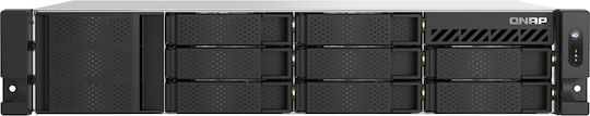 QNap TS-855eU-8G NAS Rack με 8 θέσεις για HDD/M.2/SSD και 2 θύρες Ethernet