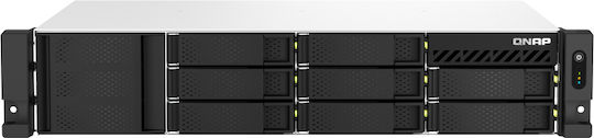 QNap TS-873AEU-RP-4G NAS Rack με 8 θέσεις για HDD/SSD και 2 θύρες Ethernet