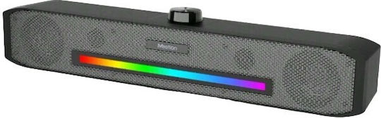 Meetion SP1001 2.0 Wireless Speakers with RGB and Bluetooth Black