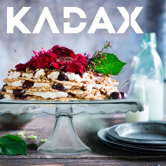 Kadax Cake Stand Transparent 32x32cm