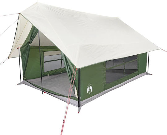 vidaXL Σκηνή Camping Πράσινη για 5 Άτομα 353x248x210εκ.
