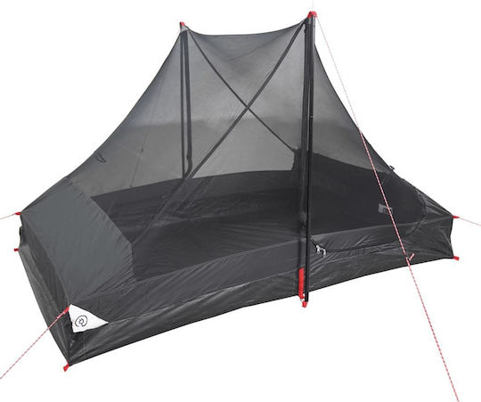 vidaXL Campingzelt Weiß für 2 Personen 225x136x133cm
