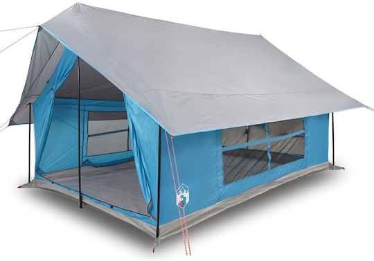 vidaXL Camping Tent Blue for 5 People 353x248x210cm