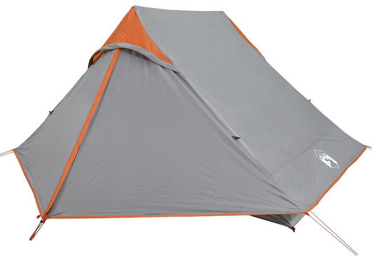 vidaXL Σκηνή Camping Γκρι για 2 Άτομα 225x136x133εκ.