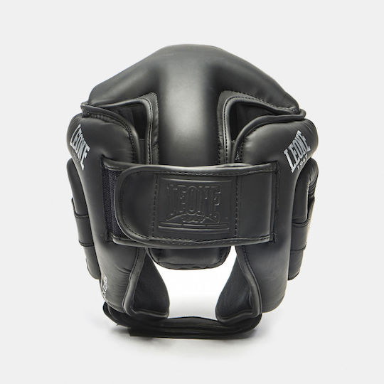 Leone Black Edition Boxhelm Erwachsene Offenes Gesicht Schwarz
