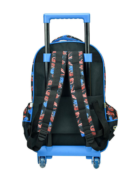 Gim School Bag Trolley Elementary, Elementary Multicolour with Water Bottle Holder 27Liters
