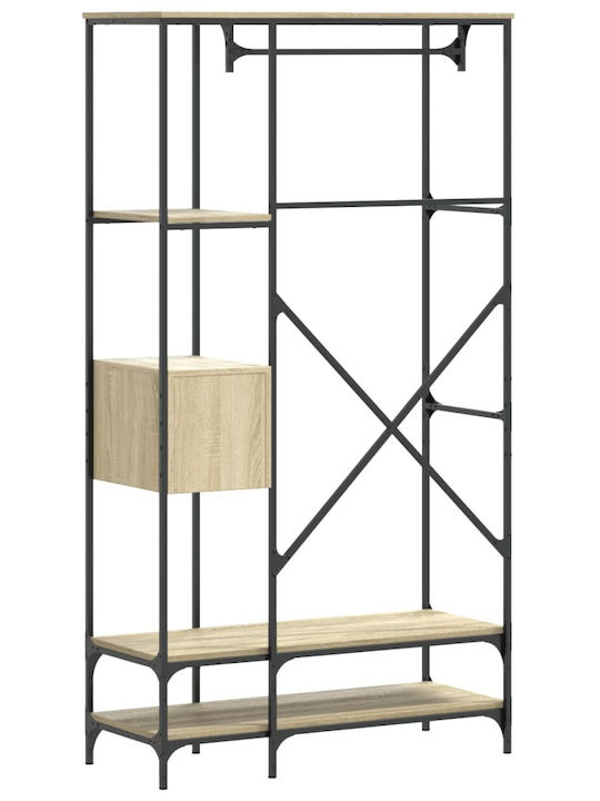 vidaXL Kleiderständer Braun 97x40x180cm