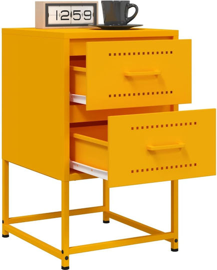 Комод Метален Жълт 36x39x60.5см