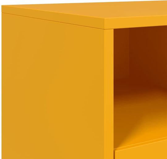 Metal TV Stand Mustard Yellow M68xD39xH60.5cm