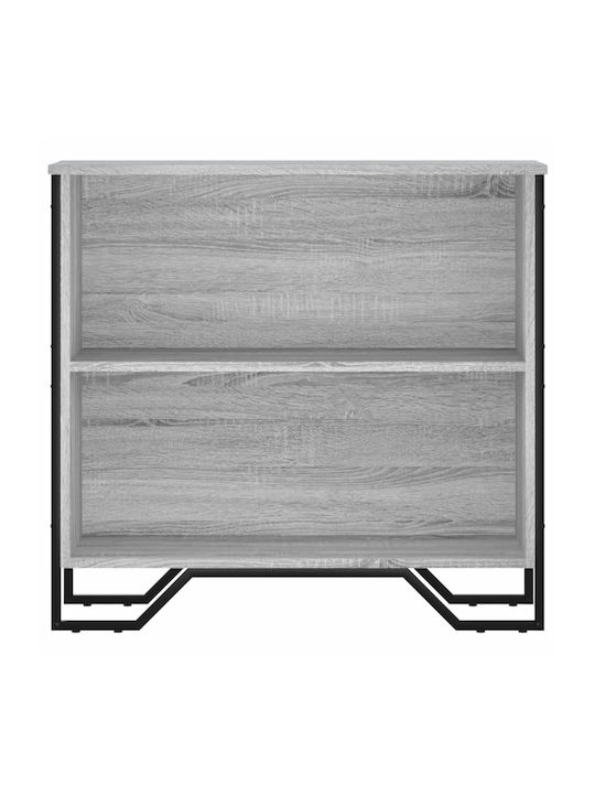 Grey Bookcase 80x31x74.5cm