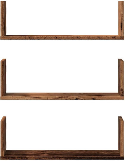 Rafturi Maro De Perete (3 Bucăți) 58x18x18 Cm
