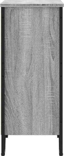 Grey Bookcase 80x31x74.5cm