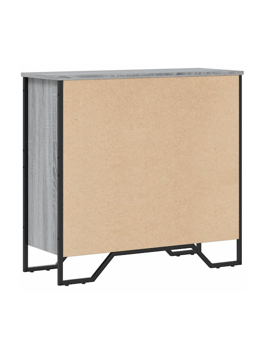 Grey Bookcase 80x31x74.5cm