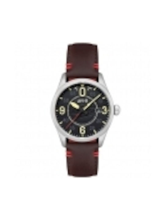 AVI-8 Spitfire Watch Automatic with Brown Leather Strap