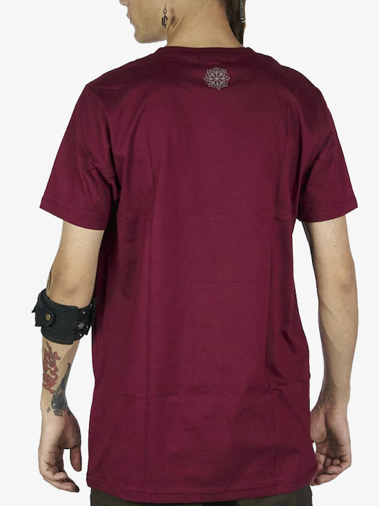 Mandala Herren Shirt Maroon