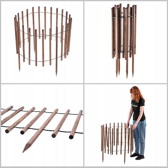 Kadax Wooden Garden Edging 230cm