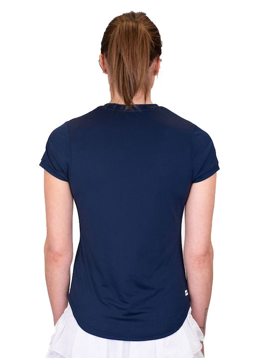 Bidi Badu Damen Sportlich T-shirt Dark Blue